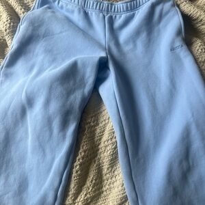 Aritzia day flower blue straight sweatpants